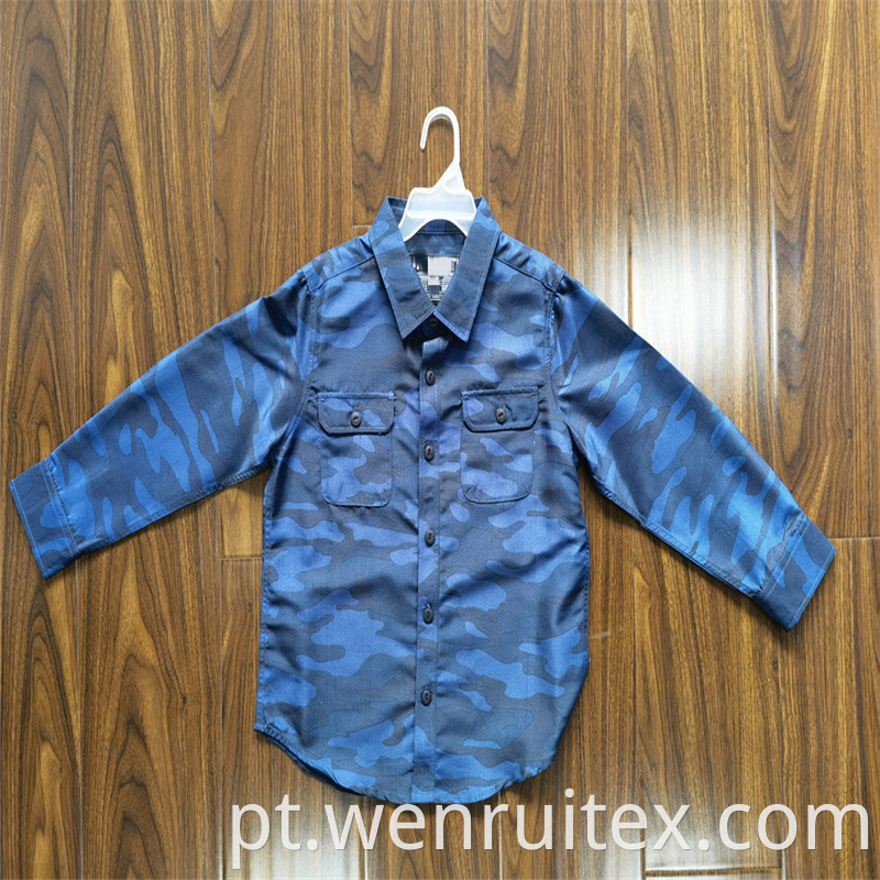 Lapel Print Coat Shirt